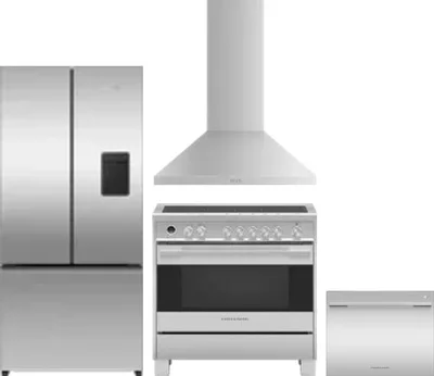 4 Piece Package Includes Refrigerator, Range, Hood And Dishwasher